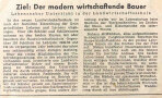 Zeitungsartikel von 1952