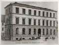 alte Zeichnung, erstes Schulgebäude in der Kirchgasse 1908 - 1927