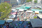 Blick von oben auf den Marktplatz